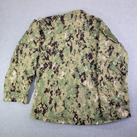 military blouse Jacket Mens Medium Green Navy Working Uniform Type III Camo - Picture 5 of 9